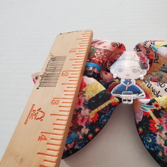 Frieda Kahlo Hair Bow Colorful Ribbon Colorful Artistic  Famous Women - Picture 5 of 8